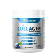 Athleto Marine Collagen|250 grams | Blueberry |Type 1 & Type 3 Collagen|Hydrolyzed Peptides |Hyaluronic Acid|Biotin |Vitamin C |Glucosamine